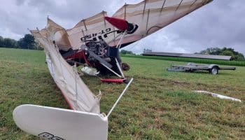 , Saint-Quentin-sur-le-Homme : un ULM se crashe dans un champ, le pilote est indemne