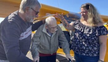 , Vidéo Frotey-les-Vesoul : il s’envole à 96 ans pour son premier baptême de l’air en ULM