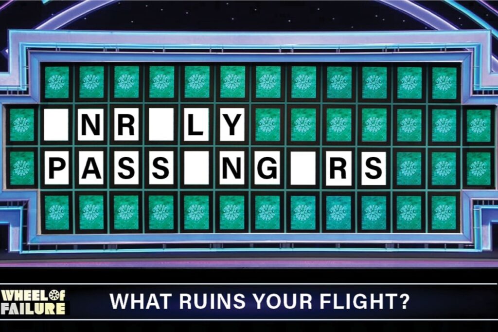 FAA Unruly Passenger Meme Roue de la Fortune
