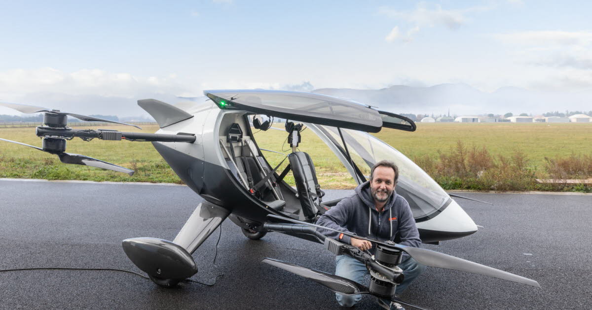 , Reportage Ce Drômois invente une voiture volante « simple à conduire » et écolo
