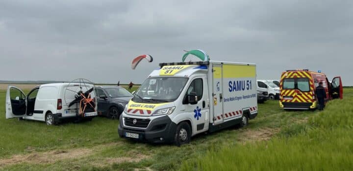 , Un pilote se blesse lors d’une chute d’ULM près de Reims